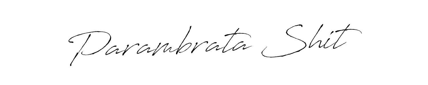 Create a beautiful signature design for name Parambrata Shit. With this signature (Antro_Vectra) fonts, you can make a handwritten signature for free. Parambrata Shit signature style 6 images and pictures png