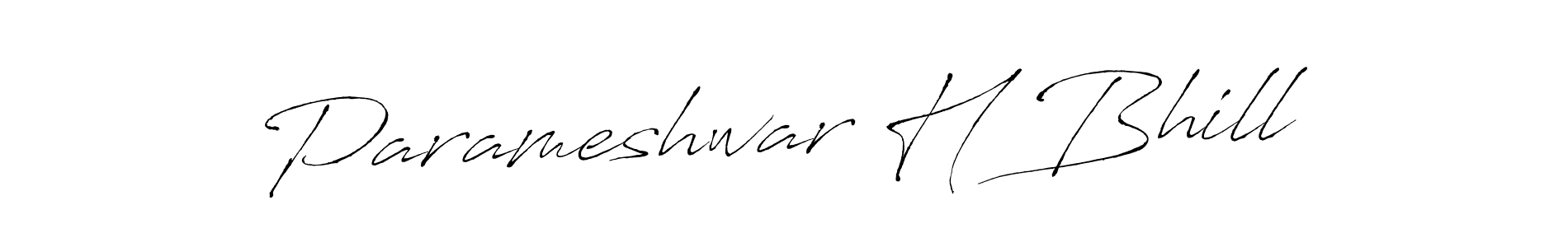 Make a beautiful signature design for name Parameshwar H Bhill. With this signature (Antro_Vectra) style, you can create a handwritten signature for free. Parameshwar H Bhill signature style 6 images and pictures png