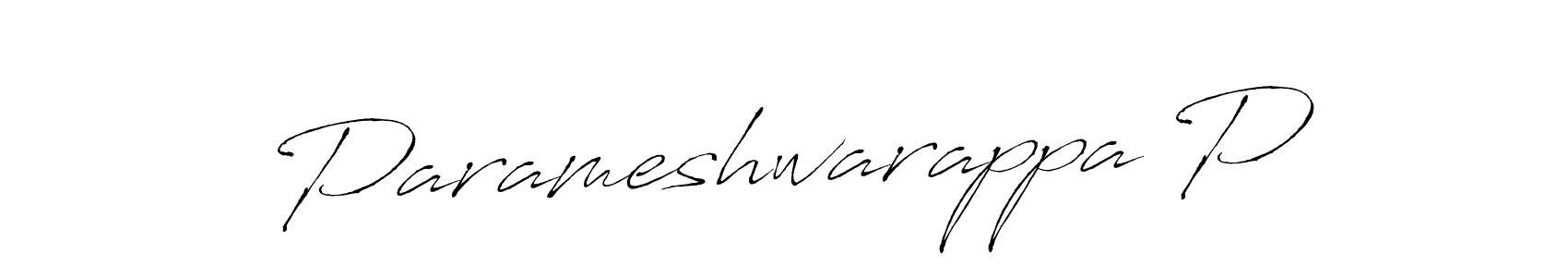 Use a signature maker to create a handwritten signature online. With this signature software, you can design (Antro_Vectra) your own signature for name Parameshwarappa P. Parameshwarappa P signature style 6 images and pictures png