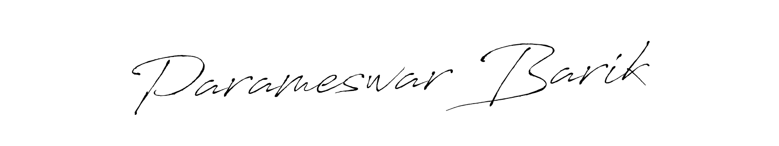 Create a beautiful signature design for name Parameswar Barik. With this signature (Antro_Vectra) fonts, you can make a handwritten signature for free. Parameswar Barik signature style 6 images and pictures png