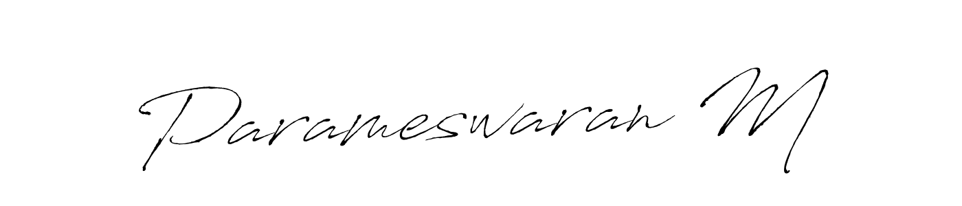 Use a signature maker to create a handwritten signature online. With this signature software, you can design (Antro_Vectra) your own signature for name Parameswaran M. Parameswaran M signature style 6 images and pictures png