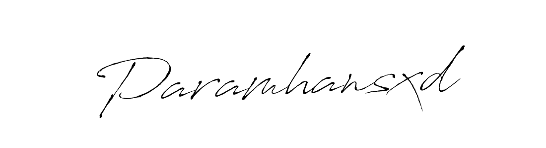 Make a beautiful signature design for name Paramhansxd. With this signature (Antro_Vectra) style, you can create a handwritten signature for free. Paramhansxd signature style 6 images and pictures png