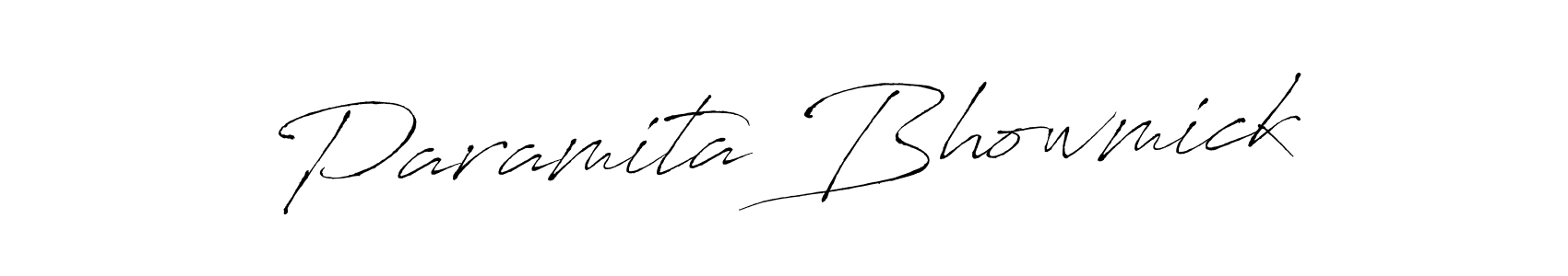 Design your own signature with our free online signature maker. With this signature software, you can create a handwritten (Antro_Vectra) signature for name Paramita Bhowmick. Paramita Bhowmick signature style 6 images and pictures png