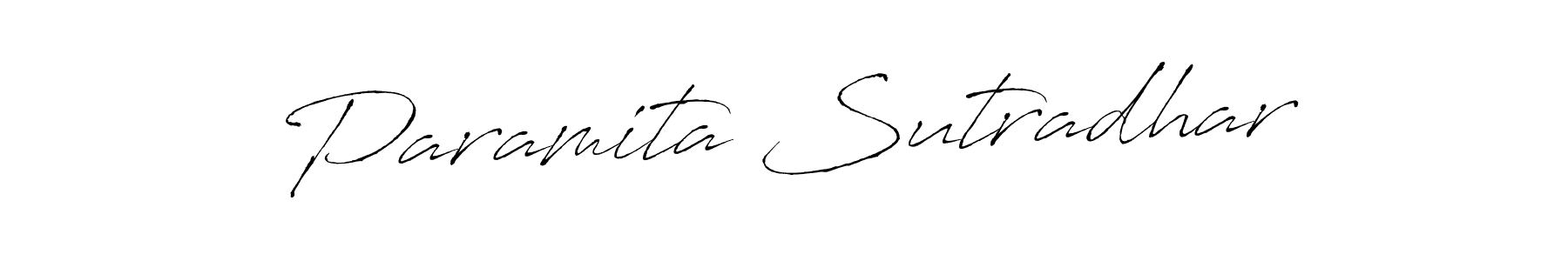 Make a beautiful signature design for name Paramita Sutradhar. With this signature (Antro_Vectra) style, you can create a handwritten signature for free. Paramita Sutradhar signature style 6 images and pictures png