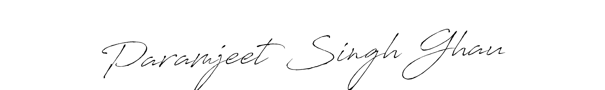 Use a signature maker to create a handwritten signature online. With this signature software, you can design (Antro_Vectra) your own signature for name Paramjeet Singh Ghau. Paramjeet Singh Ghau signature style 6 images and pictures png