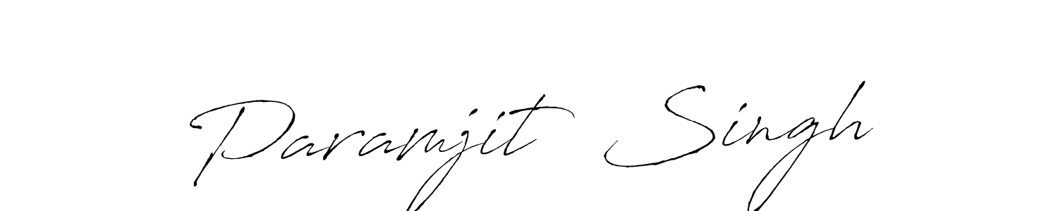 Antro_Vectra is a professional signature style that is perfect for those who want to add a touch of class to their signature. It is also a great choice for those who want to make their signature more unique. Get Paramjit  Singh name to fancy signature for free. Paramjit  Singh signature style 6 images and pictures png