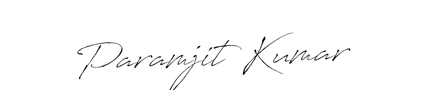 Use a signature maker to create a handwritten signature online. With this signature software, you can design (Antro_Vectra) your own signature for name Paramjit Kumar. Paramjit Kumar signature style 6 images and pictures png