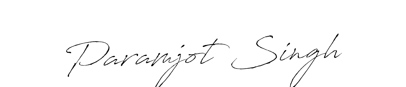 Use a signature maker to create a handwritten signature online. With this signature software, you can design (Antro_Vectra) your own signature for name Paramjot Singh. Paramjot Singh signature style 6 images and pictures png