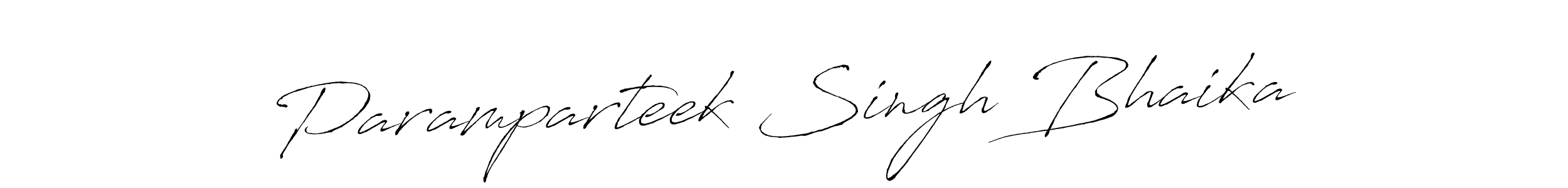 The best way (Antro_Vectra) to make a short signature is to pick only two or three words in your name. The name Paramparteek Singh Bhaika include a total of six letters. For converting this name. Paramparteek Singh Bhaika signature style 6 images and pictures png