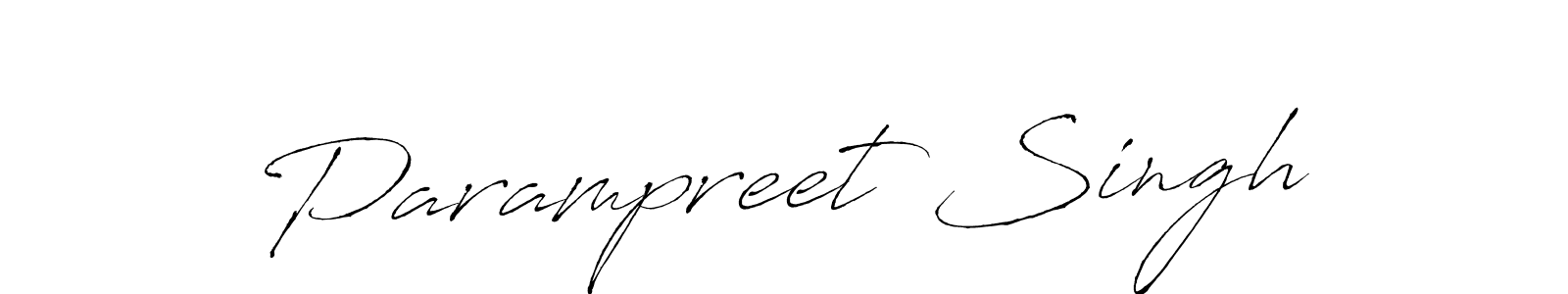 Parampreet Singh stylish signature style. Best Handwritten Sign (Antro_Vectra) for my name. Handwritten Signature Collection Ideas for my name Parampreet Singh. Parampreet Singh signature style 6 images and pictures png