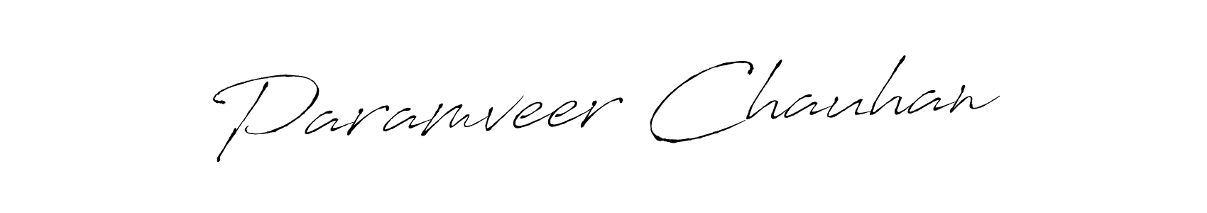 Use a signature maker to create a handwritten signature online. With this signature software, you can design (Antro_Vectra) your own signature for name Paramveer Chauhan. Paramveer Chauhan signature style 6 images and pictures png