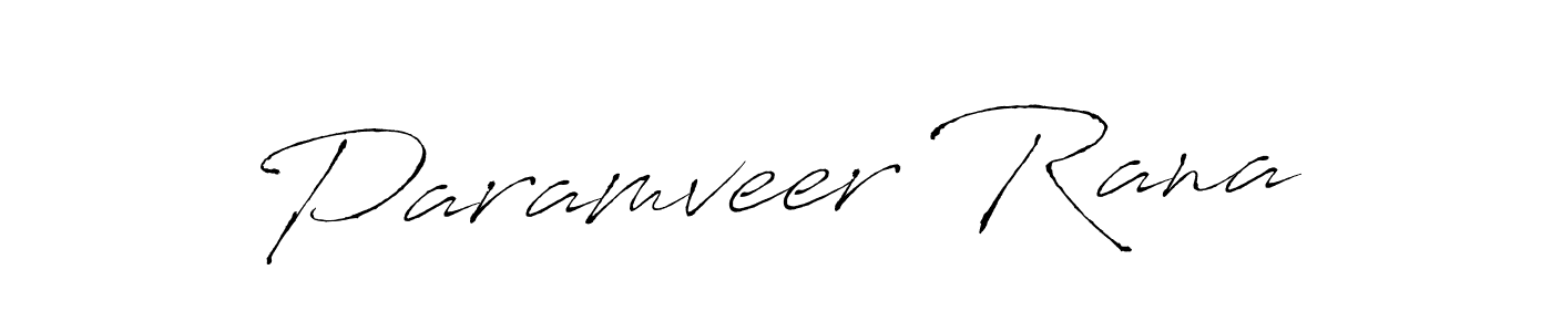 Make a beautiful signature design for name Paramveer Rana. With this signature (Antro_Vectra) style, you can create a handwritten signature for free. Paramveer Rana signature style 6 images and pictures png