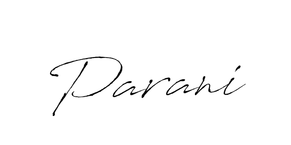 You should practise on your own different ways (Antro_Vectra) to write your name (Parani) in signature. don't let someone else do it for you. Parani signature style 6 images and pictures png