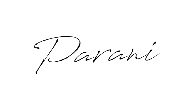 You should practise on your own different ways (Antro_Vectra) to write your name (Parani) in signature. don't let someone else do it for you. Parani signature style 6 images and pictures png