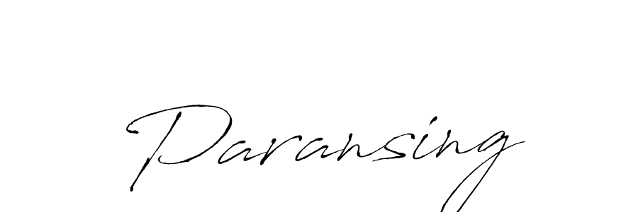 Use a signature maker to create a handwritten signature online. With this signature software, you can design (Antro_Vectra) your own signature for name Paransing. Paransing signature style 6 images and pictures png