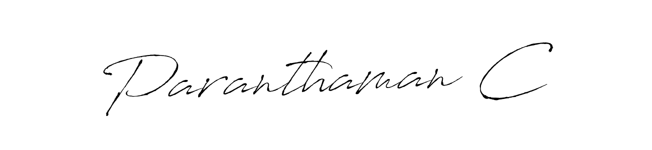 This is the best signature style for the Paranthaman C name. Also you like these signature font (Antro_Vectra). Mix name signature. Paranthaman C signature style 6 images and pictures png