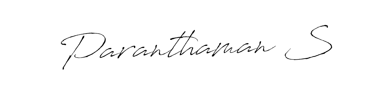 Similarly Antro_Vectra is the best handwritten signature design. Signature creator online .You can use it as an online autograph creator for name Paranthaman S. Paranthaman S signature style 6 images and pictures png