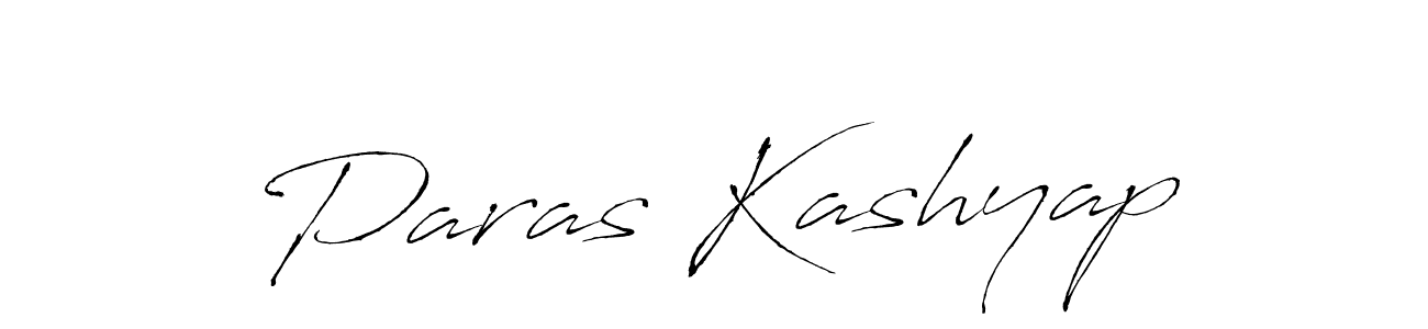 Create a beautiful signature design for name Paras Kashyap. With this signature (Antro_Vectra) fonts, you can make a handwritten signature for free. Paras Kashyap signature style 6 images and pictures png