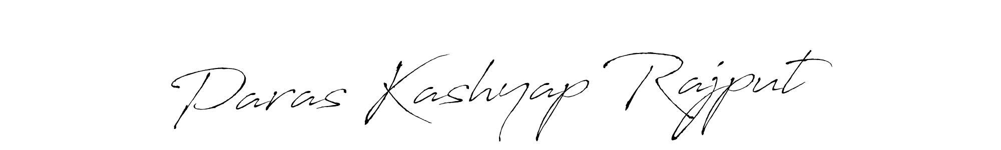 Create a beautiful signature design for name Paras Kashyap Rajput. With this signature (Antro_Vectra) fonts, you can make a handwritten signature for free. Paras Kashyap Rajput signature style 6 images and pictures png