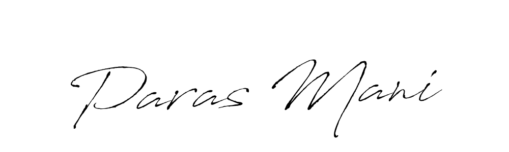 Paras Mani stylish signature style. Best Handwritten Sign (Antro_Vectra) for my name. Handwritten Signature Collection Ideas for my name Paras Mani. Paras Mani signature style 6 images and pictures png