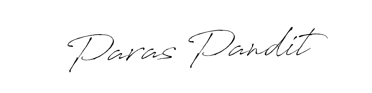 Make a beautiful signature design for name Paras Pandit. With this signature (Antro_Vectra) style, you can create a handwritten signature for free. Paras Pandit signature style 6 images and pictures png