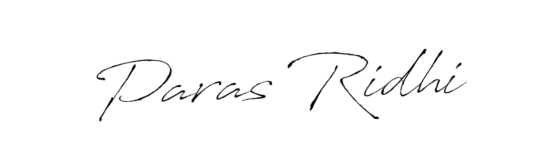 Also we have Paras Ridhi name is the best signature style. Create professional handwritten signature collection using Antro_Vectra autograph style. Paras Ridhi signature style 6 images and pictures png