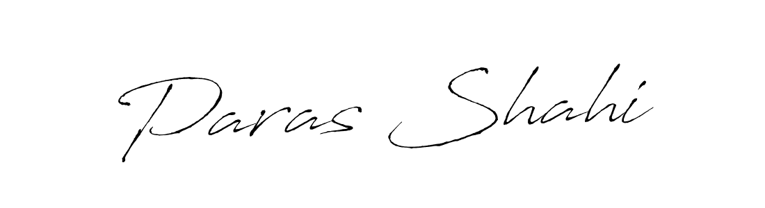 How to make Paras Shahi signature? Antro_Vectra is a professional autograph style. Create handwritten signature for Paras Shahi name. Paras Shahi signature style 6 images and pictures png