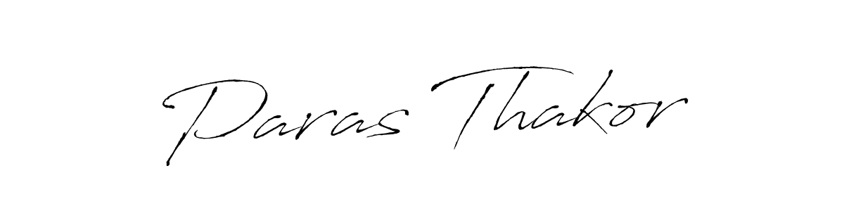 Create a beautiful signature design for name Paras Thakor. With this signature (Antro_Vectra) fonts, you can make a handwritten signature for free. Paras Thakor signature style 6 images and pictures png