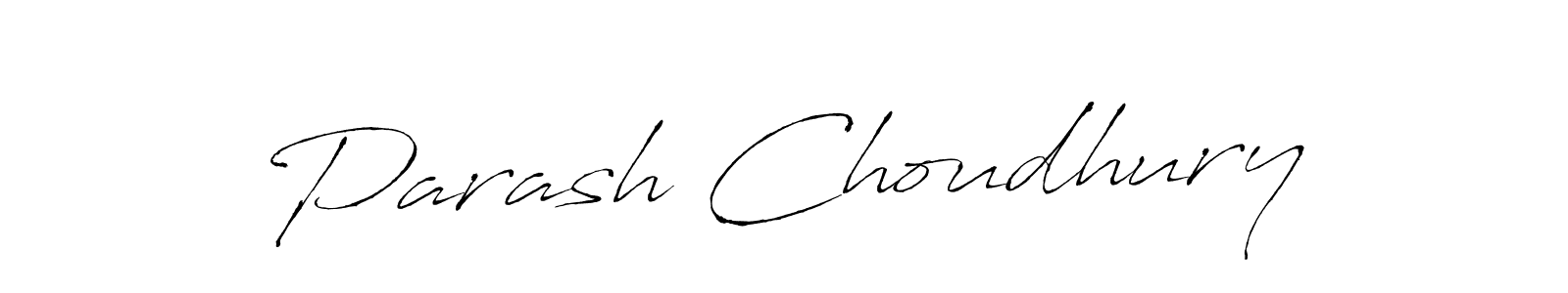 Design your own signature with our free online signature maker. With this signature software, you can create a handwritten (Antro_Vectra) signature for name Parash Choudhury. Parash Choudhury signature style 6 images and pictures png