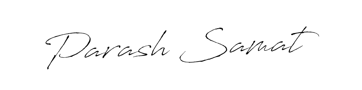 Antro_Vectra is a professional signature style that is perfect for those who want to add a touch of class to their signature. It is also a great choice for those who want to make their signature more unique. Get Parash Samat name to fancy signature for free. Parash Samat signature style 6 images and pictures png