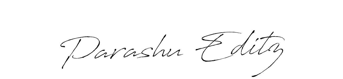 Use a signature maker to create a handwritten signature online. With this signature software, you can design (Antro_Vectra) your own signature for name Parashu Editz. Parashu Editz signature style 6 images and pictures png