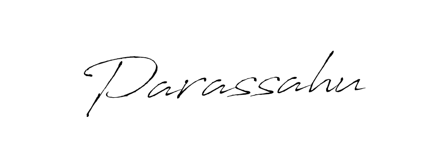 Design your own signature with our free online signature maker. With this signature software, you can create a handwritten (Antro_Vectra) signature for name Parassahu. Parassahu signature style 6 images and pictures png