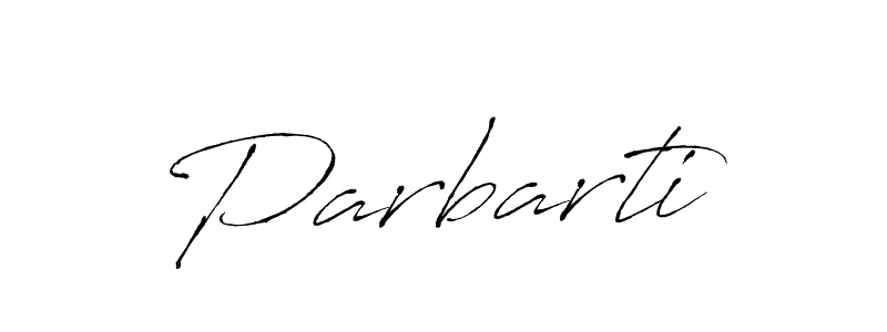 Make a beautiful signature design for name Parbarti. With this signature (Antro_Vectra) style, you can create a handwritten signature for free. Parbarti signature style 6 images and pictures png