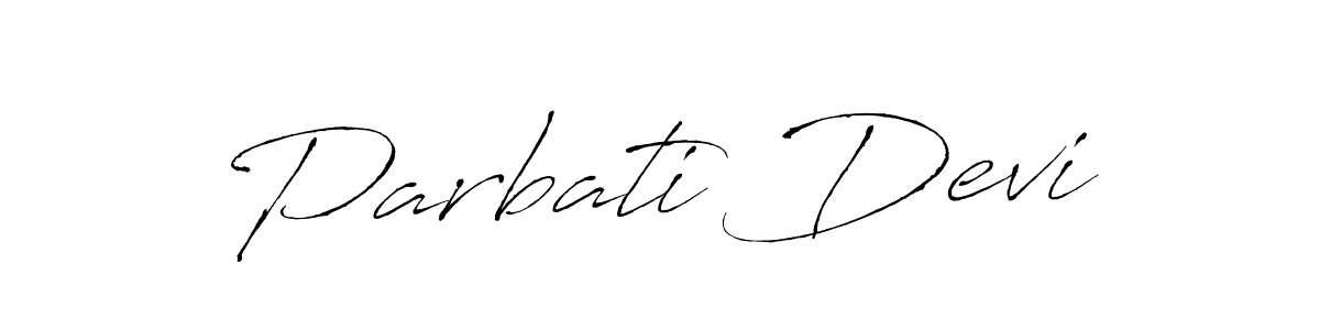 How to make Parbati Devi name signature. Use Antro_Vectra style for creating short signs online. This is the latest handwritten sign. Parbati Devi signature style 6 images and pictures png