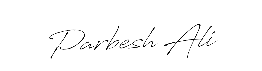 The best way (Antro_Vectra) to make a short signature is to pick only two or three words in your name. The name Parbesh Ali include a total of six letters. For converting this name. Parbesh Ali signature style 6 images and pictures png