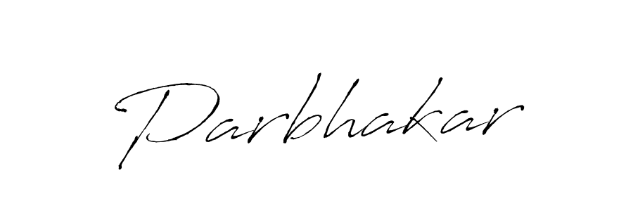 How to make Parbhakar signature? Antro_Vectra is a professional autograph style. Create handwritten signature for Parbhakar name. Parbhakar signature style 6 images and pictures png