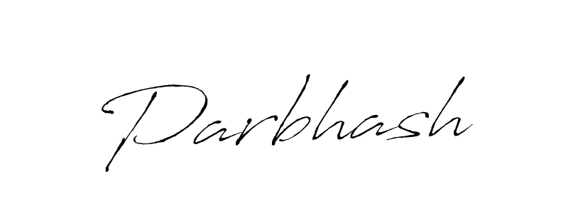 Parbhash stylish signature style. Best Handwritten Sign (Antro_Vectra) for my name. Handwritten Signature Collection Ideas for my name Parbhash. Parbhash signature style 6 images and pictures png