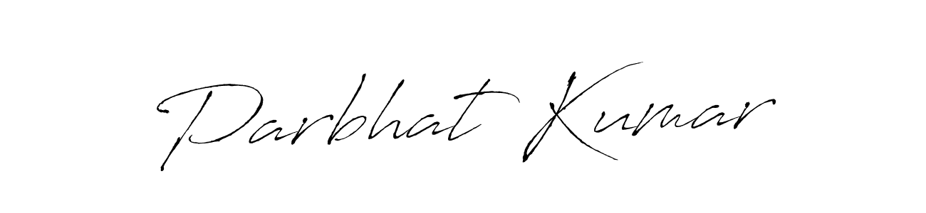 Design your own signature with our free online signature maker. With this signature software, you can create a handwritten (Antro_Vectra) signature for name Parbhat Kumar. Parbhat Kumar signature style 6 images and pictures png