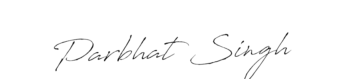 Make a beautiful signature design for name Parbhat Singh. With this signature (Antro_Vectra) style, you can create a handwritten signature for free. Parbhat Singh signature style 6 images and pictures png