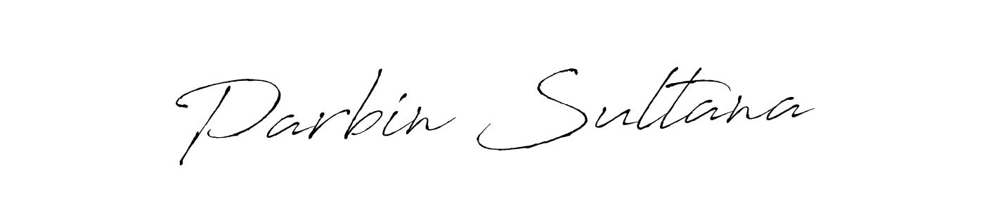 How to make Parbin Sultana name signature. Use Antro_Vectra style for creating short signs online. This is the latest handwritten sign. Parbin Sultana signature style 6 images and pictures png