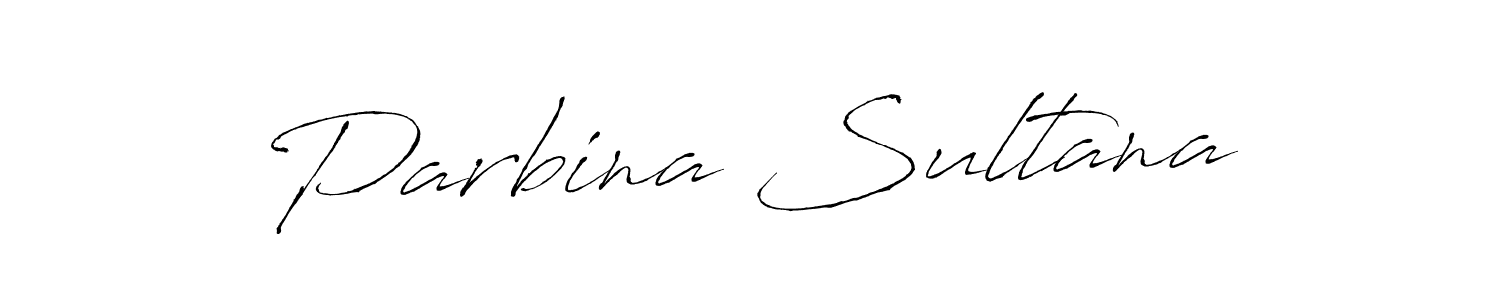 Design your own signature with our free online signature maker. With this signature software, you can create a handwritten (Antro_Vectra) signature for name Parbina Sultana. Parbina Sultana signature style 6 images and pictures png