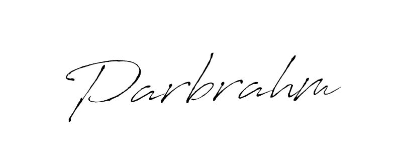 Make a beautiful signature design for name Parbrahm. With this signature (Antro_Vectra) style, you can create a handwritten signature for free. Parbrahm signature style 6 images and pictures png