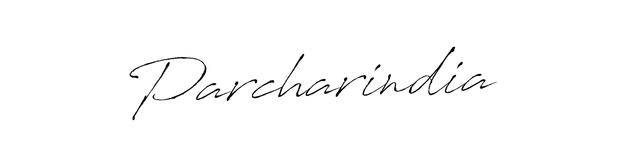 How to make Parcharindia name signature. Use Antro_Vectra style for creating short signs online. This is the latest handwritten sign. Parcharindia signature style 6 images and pictures png