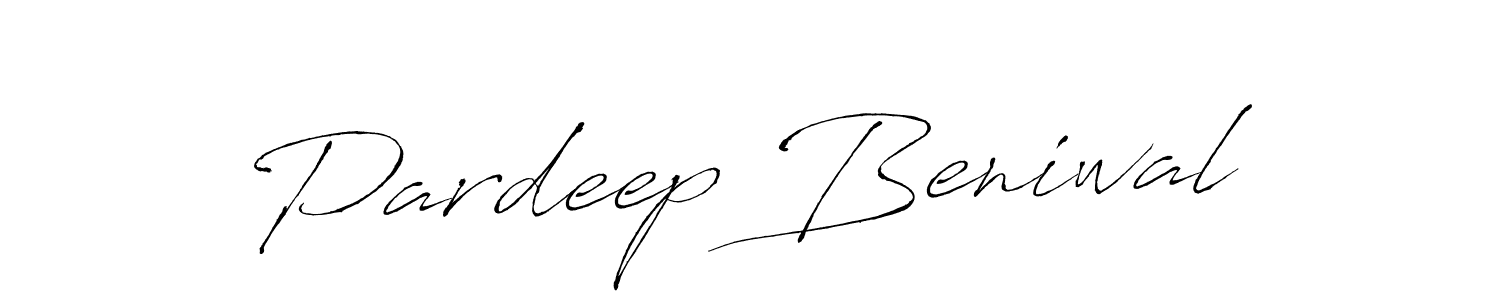 How to make Pardeep Beniwal signature? Antro_Vectra is a professional autograph style. Create handwritten signature for Pardeep Beniwal name. Pardeep Beniwal signature style 6 images and pictures png