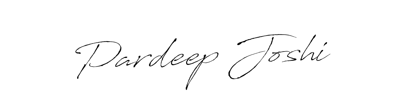 How to make Pardeep Joshi name signature. Use Antro_Vectra style for creating short signs online. This is the latest handwritten sign. Pardeep Joshi signature style 6 images and pictures png