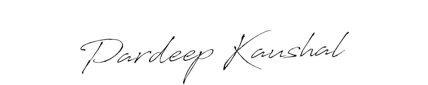 Create a beautiful signature design for name Pardeep Kaushal. With this signature (Antro_Vectra) fonts, you can make a handwritten signature for free. Pardeep Kaushal signature style 6 images and pictures png