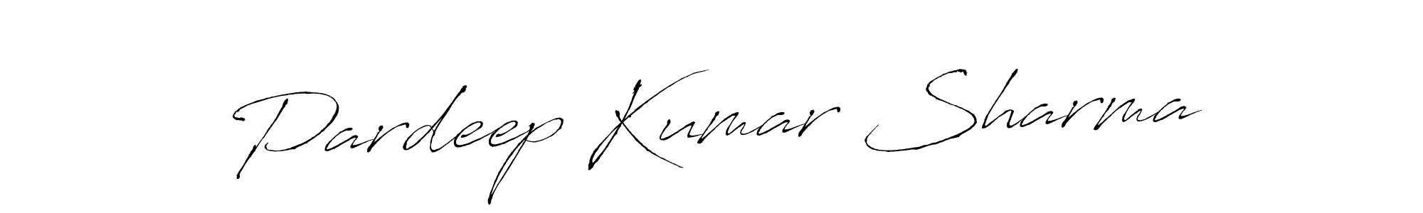 Make a beautiful signature design for name Pardeep Kumar Sharma. With this signature (Antro_Vectra) style, you can create a handwritten signature for free. Pardeep Kumar Sharma signature style 6 images and pictures png