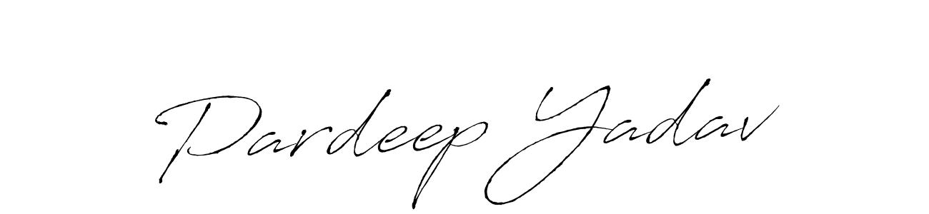 Use a signature maker to create a handwritten signature online. With this signature software, you can design (Antro_Vectra) your own signature for name Pardeep Yadav. Pardeep Yadav signature style 6 images and pictures png