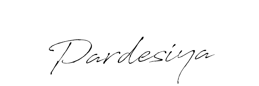 Use a signature maker to create a handwritten signature online. With this signature software, you can design (Antro_Vectra) your own signature for name Pardesiya. Pardesiya signature style 6 images and pictures png