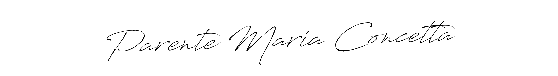 Create a beautiful signature design for name Parente Maria Concetta. With this signature (Antro_Vectra) fonts, you can make a handwritten signature for free. Parente Maria Concetta signature style 6 images and pictures png